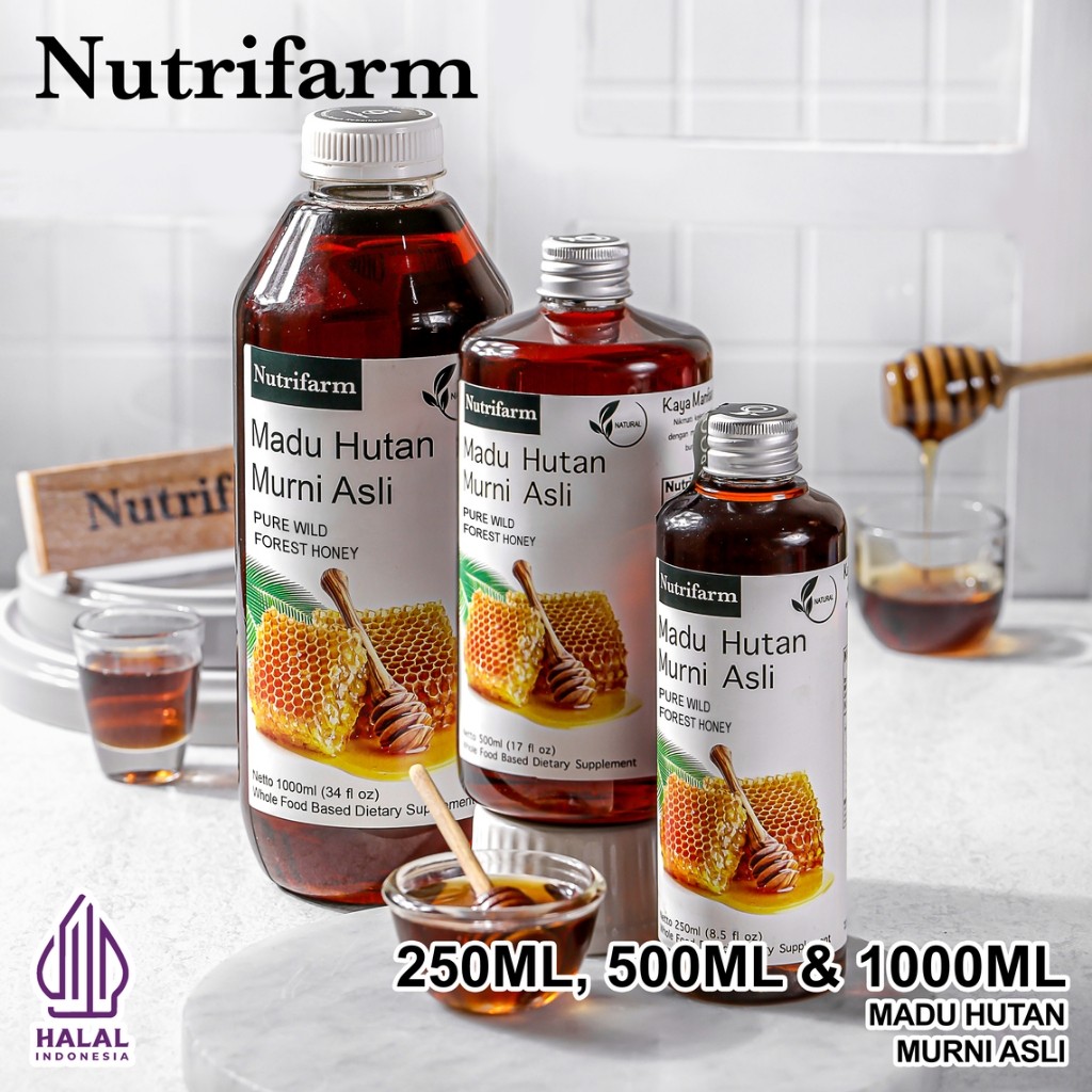 

MADU HUTAN ASLI 100% TANPA CAMPURAN 250ML 500ML 1000ML HALAL BPOM/ MADU HUTAN ORIGINAL ORGANIK/ MADU