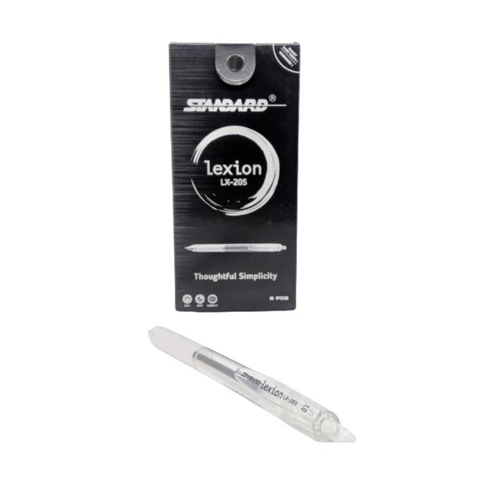 

Ready JT Standard Pen - Lexion 1.0 LX-205 Black / Tinta Warna Hitam Isi 6 pcs ( Pulpen, Pena,