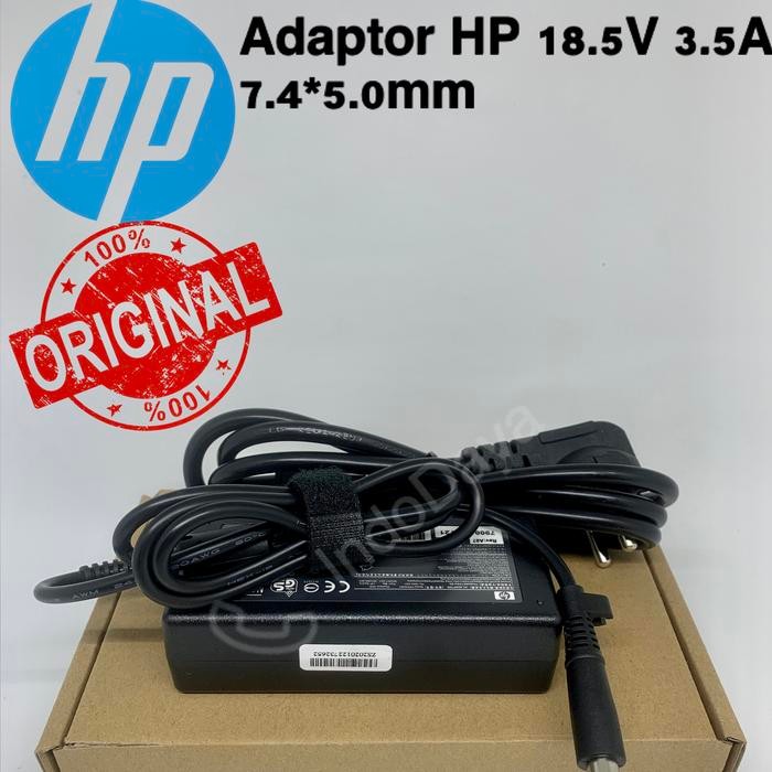 Adaptor Cas Charger Laptop Original HP Compaq Presario 18.5V 3.5A
