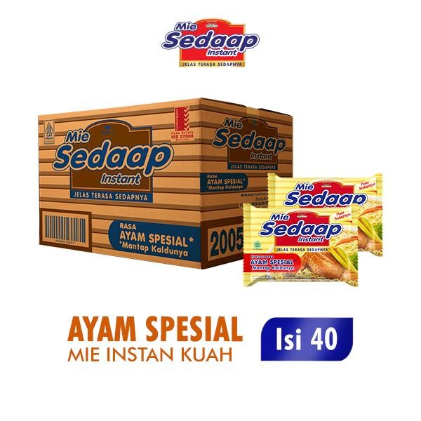 

Sedaap Mie Instan Ayam Spesial 69 Gr Dus (Isi 40 Pcs)