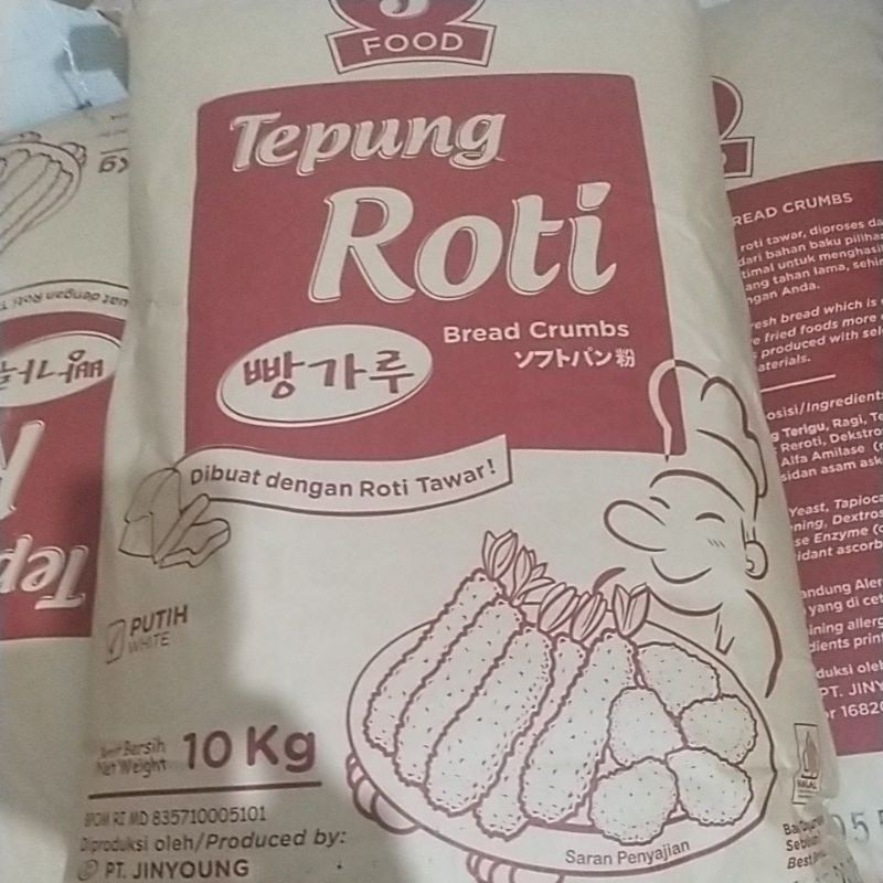 

Tepung roti J FOOD Breadcrumbs putih 1kg