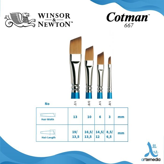 

Kuas Lukis Winsor & Newton Cotman Watercolor Angled Brush Series 667 #Gratisongkir