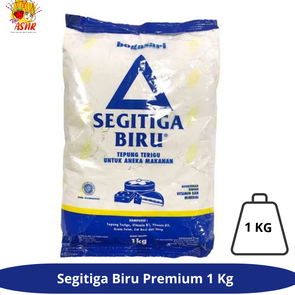 

TEPUNG TERIGU SEGITIGA BIRU 1 KG