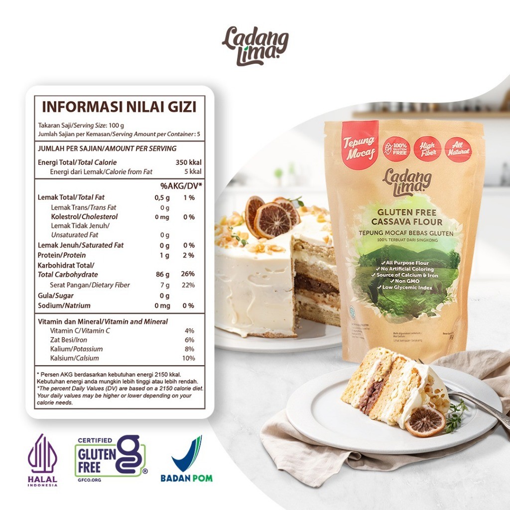 

Paket Tepung Gluten Free Ladang Lima Lengkap - Tepung Bumbu, Mocaf, Bakwan, Pisang Goreng