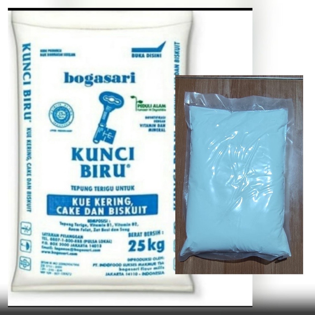 

tepung terigu kunci biru repack 1kg