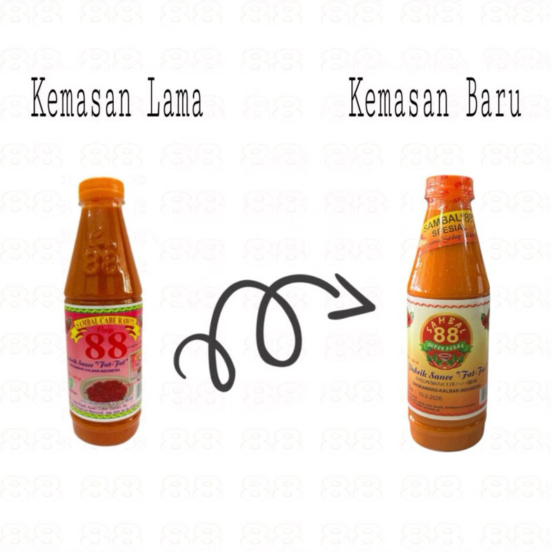 

88 Sambal Cabe Rawit 88 350 ML (Khas Singkawang Kal-Bar)