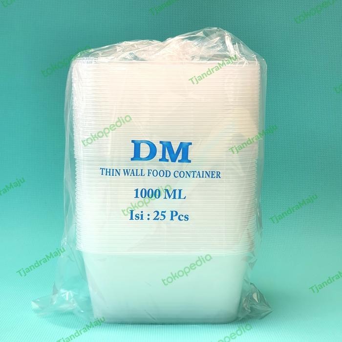 TERMURAH KOTAK MAKANAN/THINWALL DM REC 1000ML/1000 ML