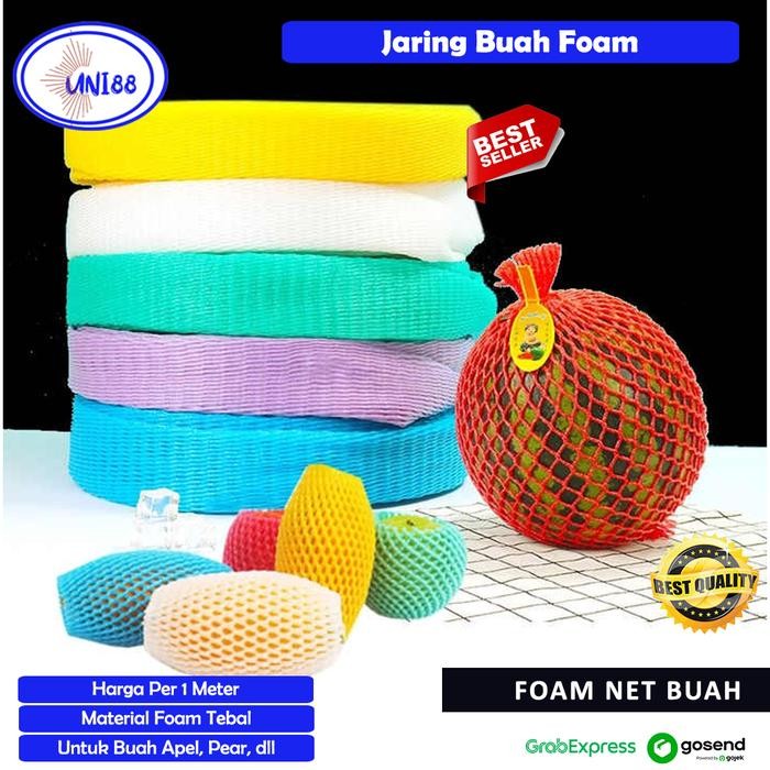 Jaring Foam Net Buah Busa Pembungkus Apel Jeruk Pear Pir Polynet Sayur