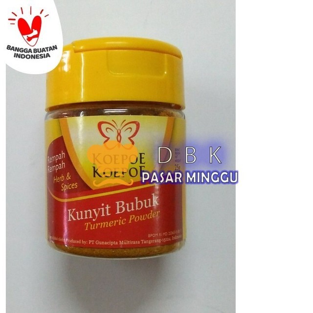 

Terlaris Kupukupu Kunyit Bubuk 25Gr