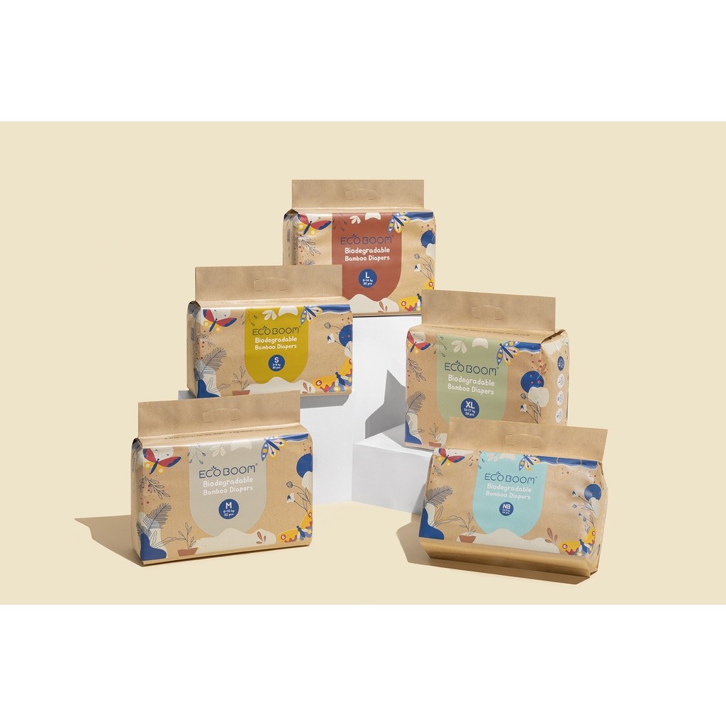 Eco Boom Bamboo Diaper - Popok Tape Bayi Eco Friendly Diaper