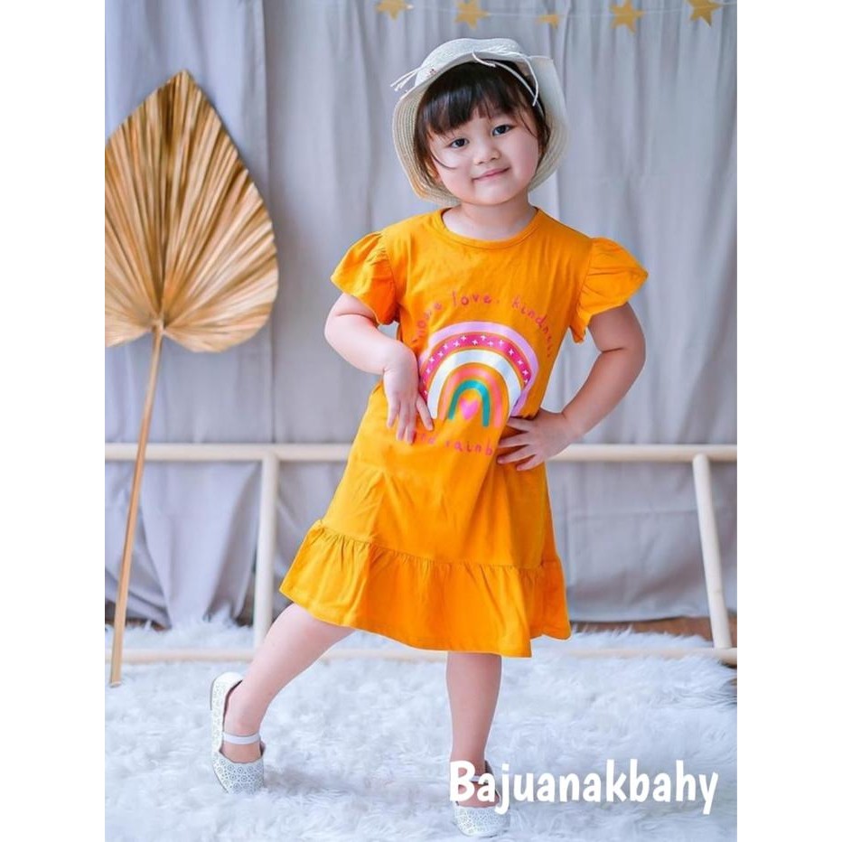 

Terlaris Dress Anak Smilee Nona Kunyit Rainbow Size 1-5Tahun Cewek