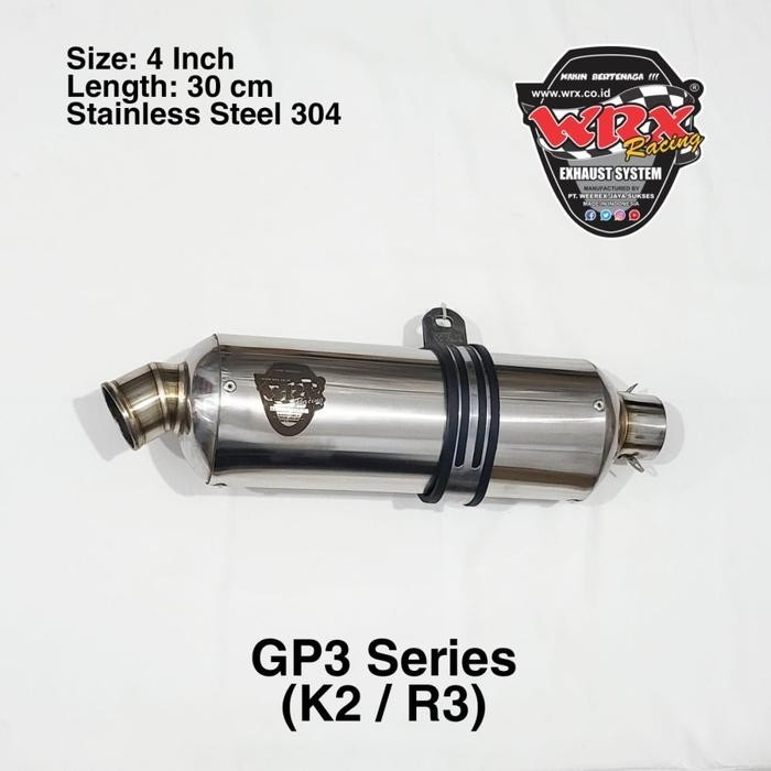 KNALPOT WRX EXHAUST GP3 K2 SS K150 AEROX NMAX LEXI NEW AEROX NEW NMAX