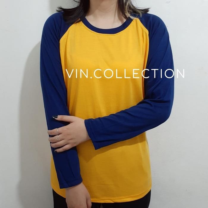 

Terlaris Kaos Polos Raglan - Kuning Kunyit Kombinasi Dongker