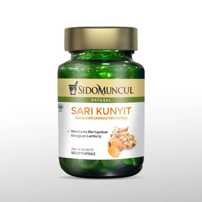 

Terlaris Sido Muncul Sari Kunyit Soft Capsule 50 Kapsul
