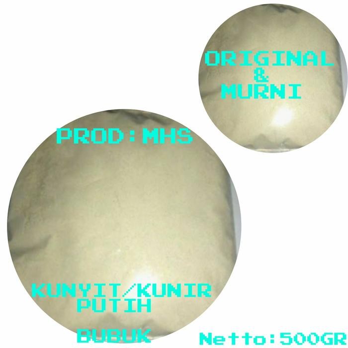 

Terlaris Kunyit Putih Bubuk /Serbuk Kunir Putih Super Murni 100% 500Gr