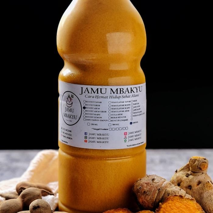 

Terlaris Jamu Mix Kunyit Asem Beras Kencur Sereh Pahitan 1000Ml