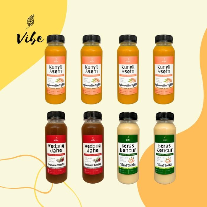 

Terlaris Paket Jamu 3 Rasa/ Kunyit Asam 250Ml / Beras Kencur 250Ml/ Wedang Jahe