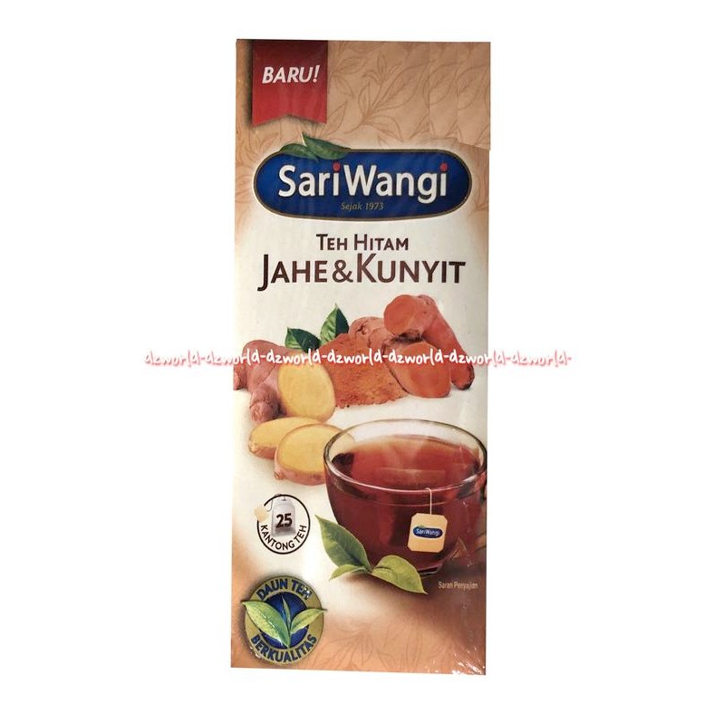 

Terlaris Sariwangi Teh Hitam Jahe Kunyit Black Tea Ginger Sari Wangi 25Bags