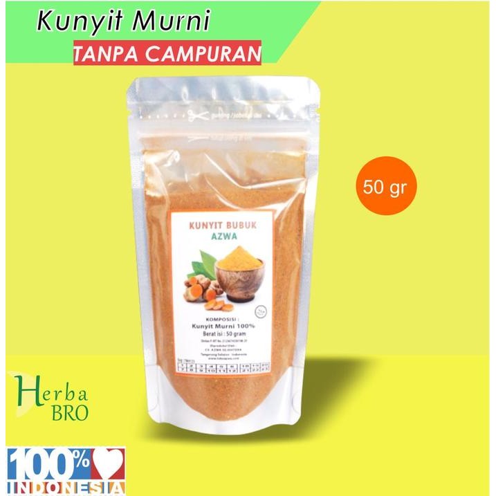 

Terlaris Kunyit Bubuk Organik Murni Tanpa Campuran / Jamu Kunyit Bubuk 50 Gram