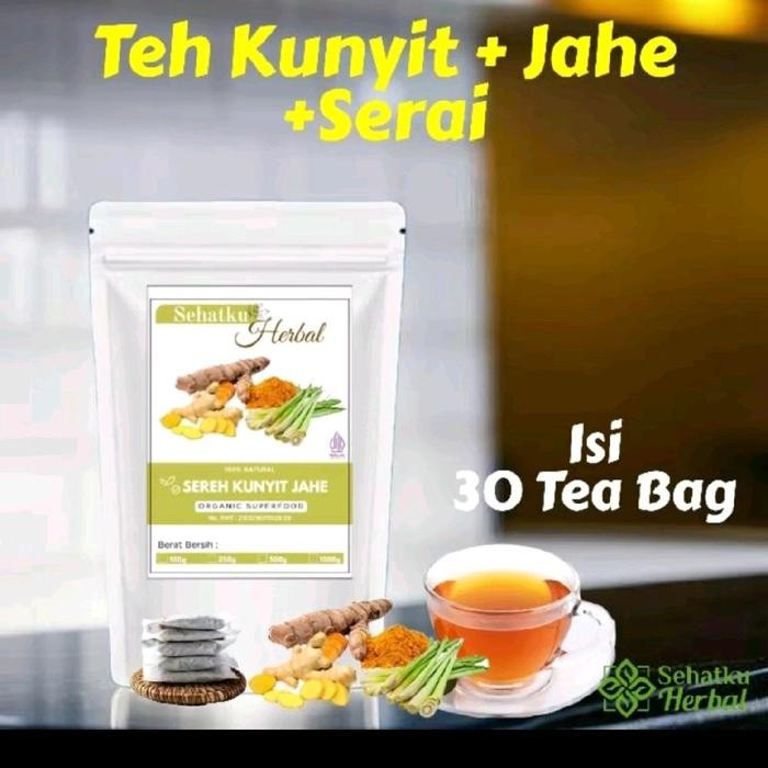 

Terlaris Tea Kunyit , Jahe & Serai / Tumeric Gincer With Lemongrass Tea Herbal Isi 30 Jsr Dr Zaidul