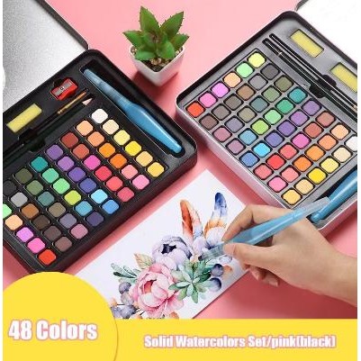 

Cat Air Water Color Solid Watercolor Set Alat Lukis Melukis 48 pcs