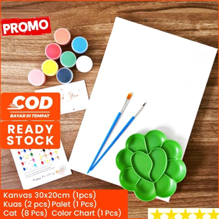 

[Miliki Sekarang] Paket Alat Lukis Lengkap 1 Set KANVAS ZIB