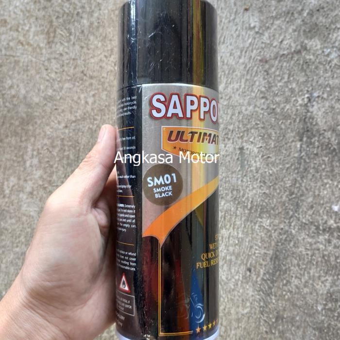 JTTOP" CAT SEMPROT SM01 SMOKE BLACK SMOKE HITAM TRANSPARAN SAPPORO ULTIMATE