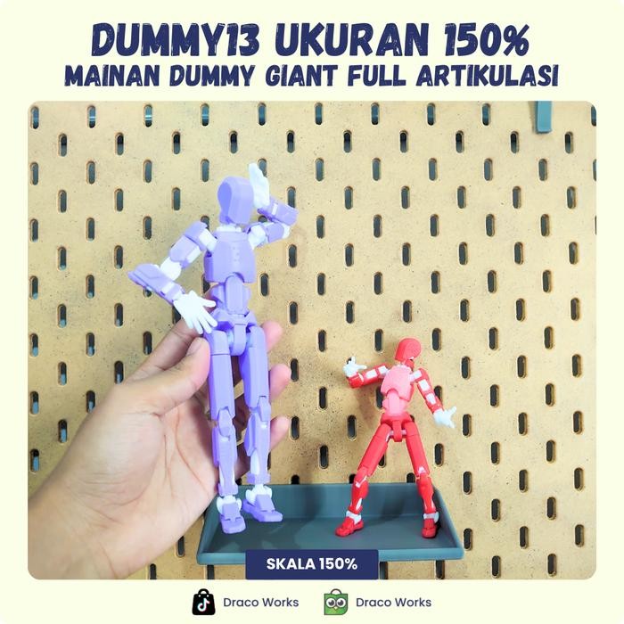 ASLI Giant Dummy 13 Versi Titan Besar 150% Belum Dirakit - Tipe Cowok Mainan Full Artikulasi