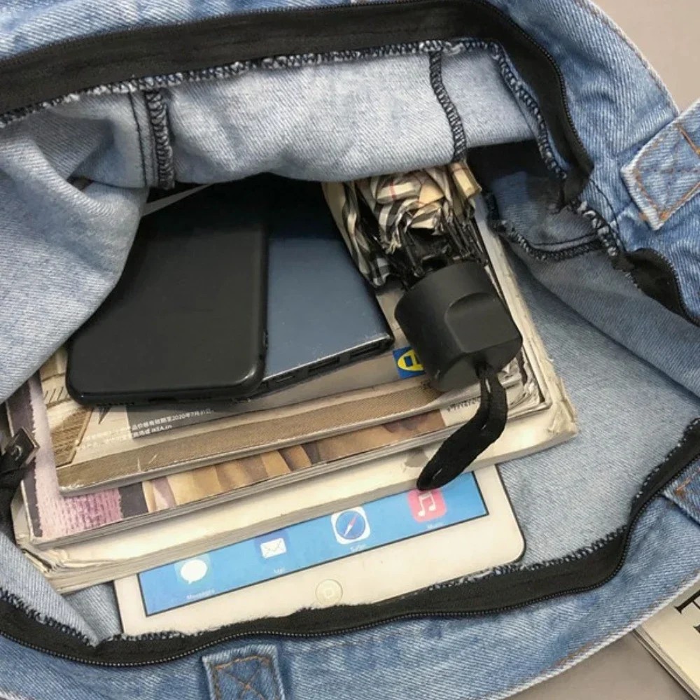 Denim Shoulder Bags For Women Casual Jeans Bags Designer Tote Crosbody Luxury Handbags Denim