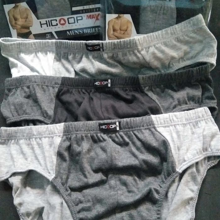 MILIKI SEGERA CELANA DALAM PRIA HICOOP MAX 3IN1 WARNA SESUAI FOTO SIZE M L XL CXF