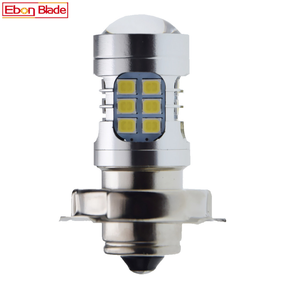 1Pcs 6V 6 Volt AC P26S LED Bulb Motorbike Headlight 3030 30 SMD Motobike Moto Light 6000K Scooter Mo