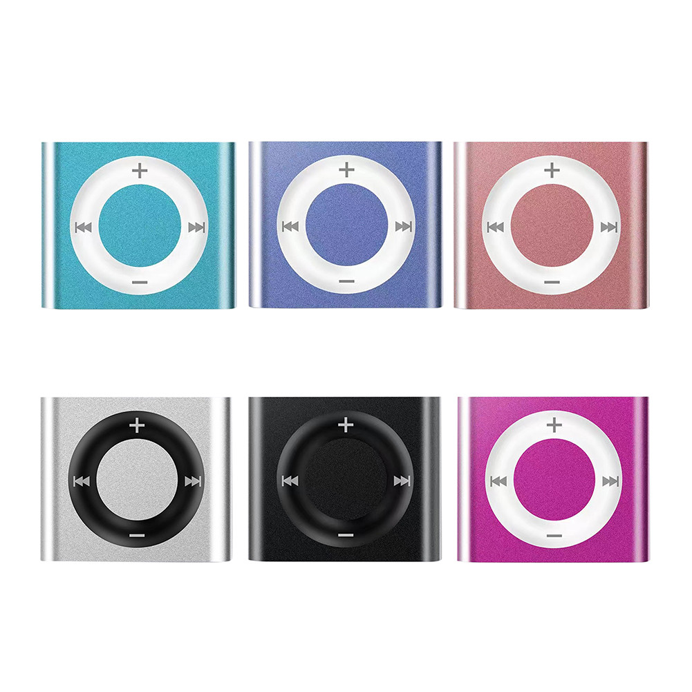 

Mini MP3 Music Players Metal Clip-on Portable Walkman 64G Expansion 180mAh Build in Speaker Touch Tone Rechargeable for Students