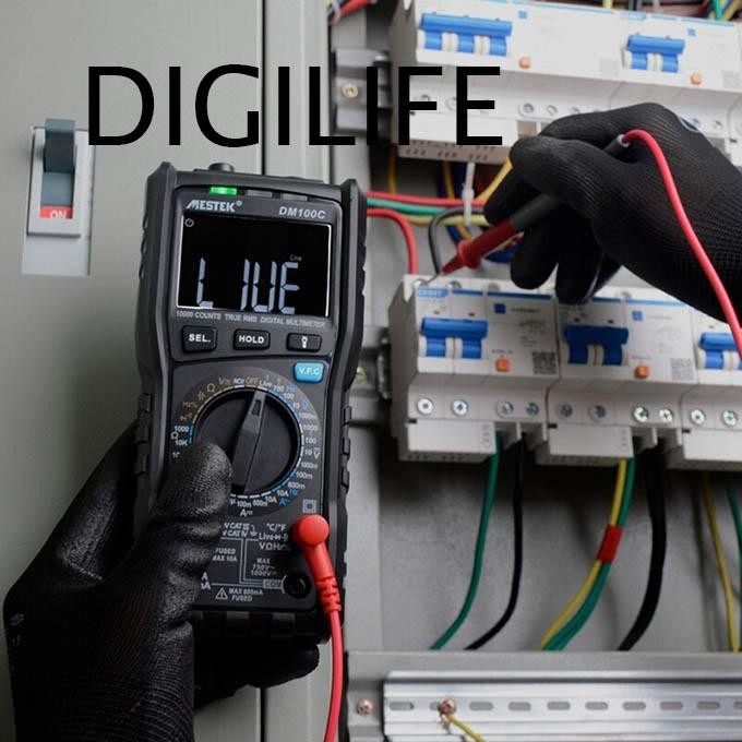 Terbagus Multimeter Mestek Dm100C Trms Ac Dc Manual Auto Range Ncv Multitester