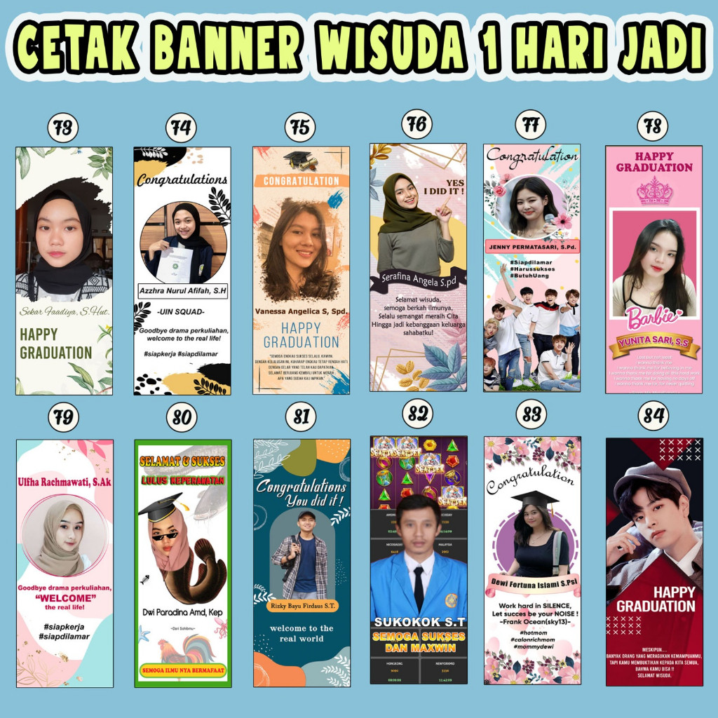 Flowpartt X Banner Benner Bener Baner Wisuda Banner Wedding Banner Banner Ulang Tahun Prokes Covid