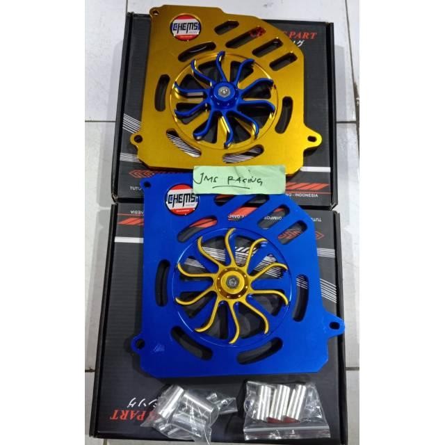 Berkahsspeed Cover Tutup Radiator Cnc Kipas Yamaha Nmax-Nmax New 2020-Lexi-Aerox 155