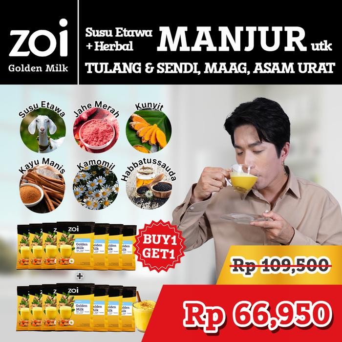 

Terlaris Paket 7 Sachet Dapat 14 Sachet Lee Jeong Hoon X Zoi Golden Milk Susu Herbal Susu Sehat Susu