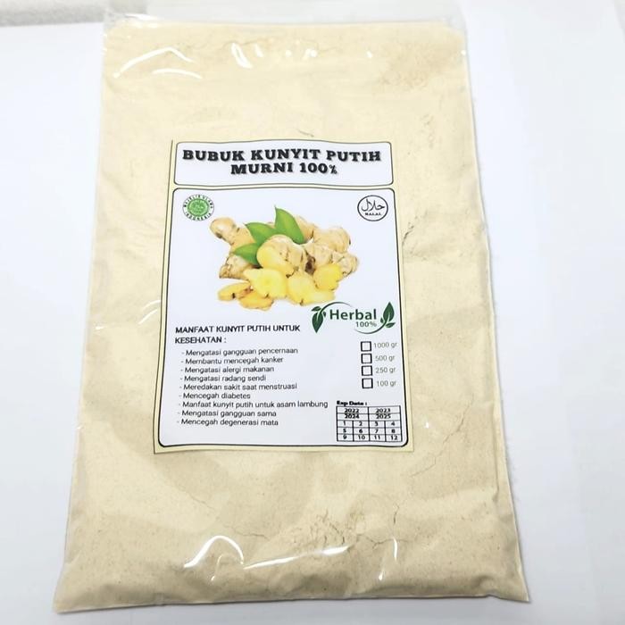 Terlaris Bubuk Kunyit Putih Murni Bubuk Kunir Putih Kunyit Putih Asli Isi 100Gr