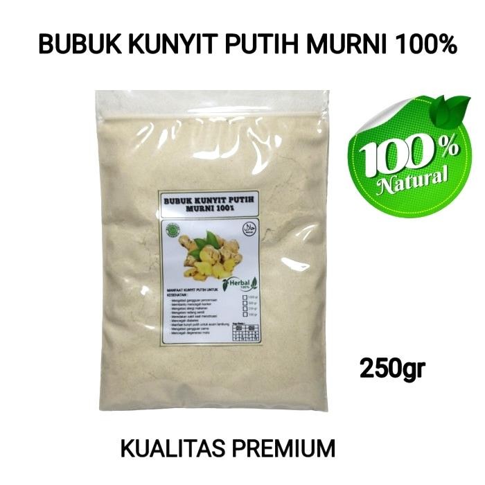 

Terlaris Bubuk Kunyit Putih L Kunir Putih Bubuk Murni Tanpa Campuran Isi 250Gr