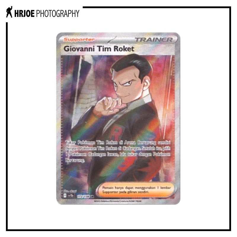 Pokemon TCG Indonesia Kehadiran Juara sv10s - Giovanni Tim Roket SR 172/138