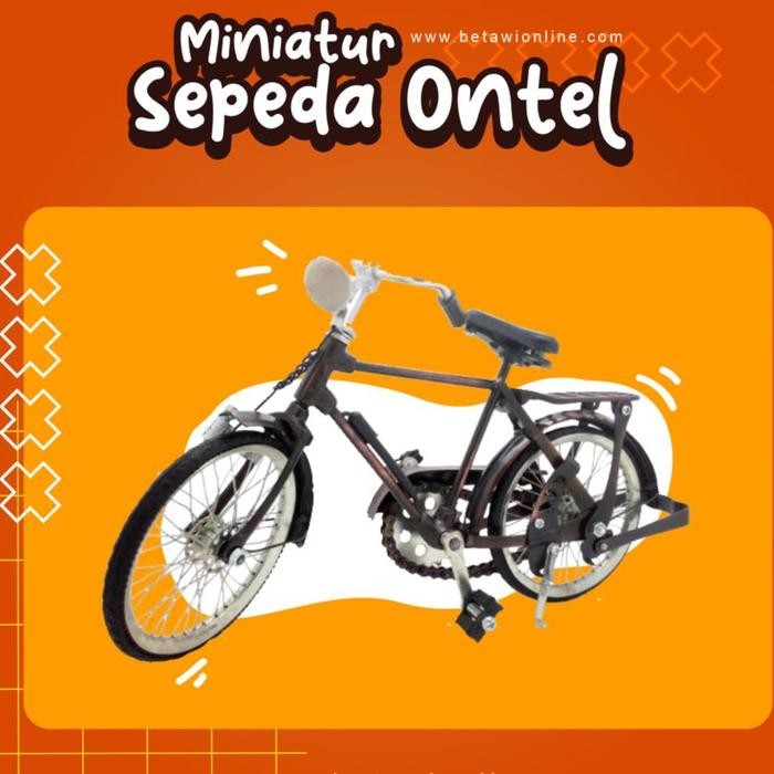ASLI Miniatur Sepeda Ontel / Pajangan Sepeda Ontel