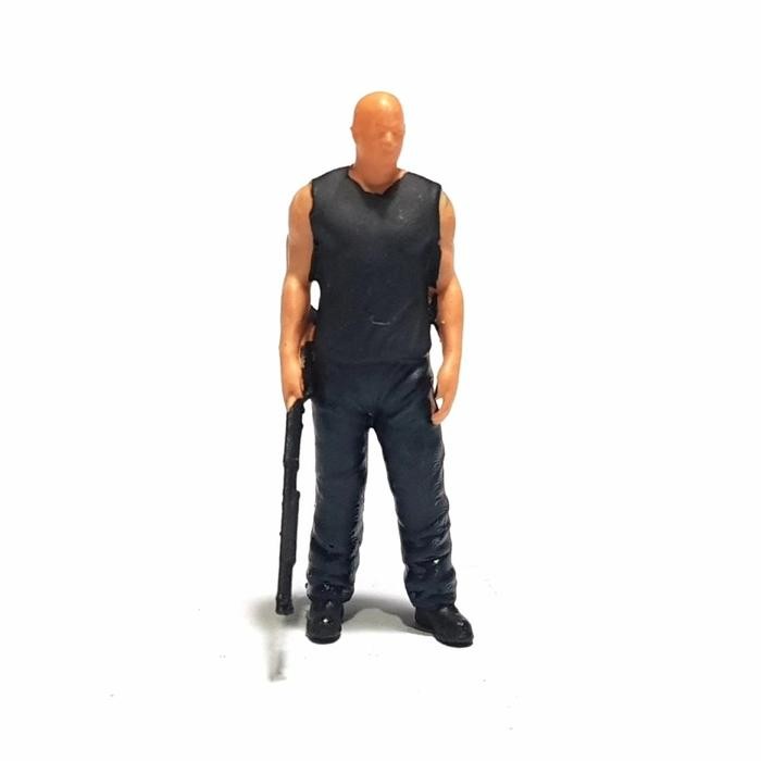 ASLI Figure Dom Toretto shotgun fast n furious skala 1-64 painted