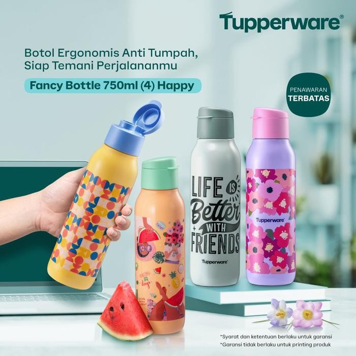 Botol minum tupperware fancy bottle 750ml (1)
