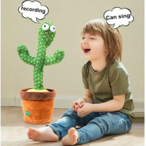 Mainan Kaktus Goyang Gerak Joget Joged Menari Bentuk Boneka Pintar