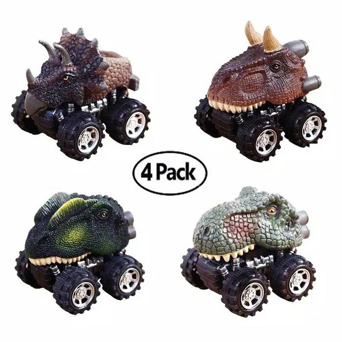 Mainan Mobil Dinosaurus Mainan Mobil Anak Dino Car Toys Pull Back