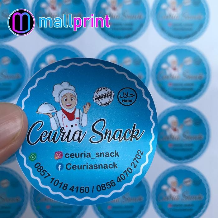 

Stiker Vinyl A3+ unt. Label Makanan dan Minuman