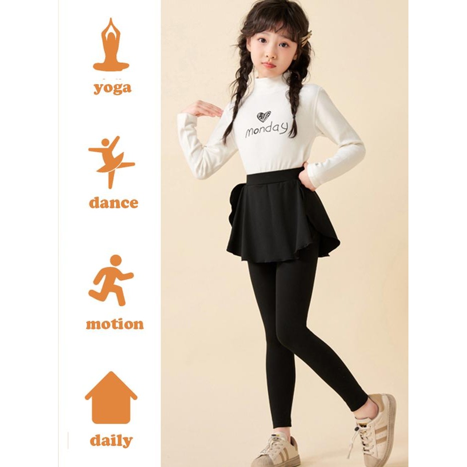 Celana Legging Rok Type 2 / Celana Legging Rok Olahraga GYM Anak Perempuan / Celana Olahraga anak