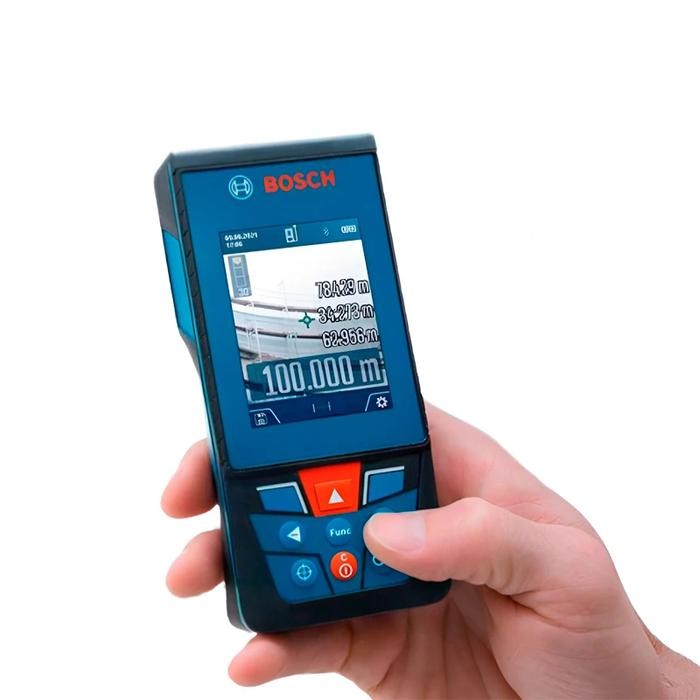 METERAN LASER 100M UKUR JARAK DIGITAL RANGE FINDER BOSCH GLM 100 25 C TERLARIS