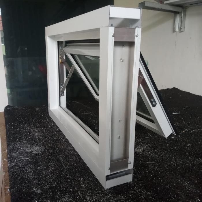 Kusen Jendela Aluminium 1 Set Lengkap 40X60 Kamar Mandi