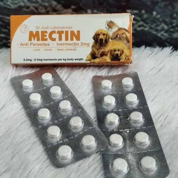 Obat Kutu Kucing Anjing Kelinci Mectin ( Ecer 10 ) Anti Parasit