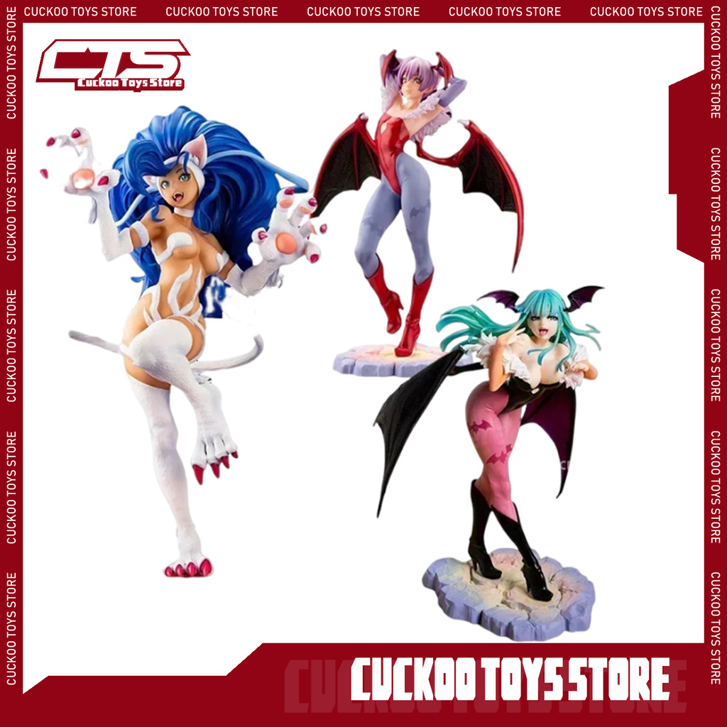 Darkstalkers Morrigan Aensland Anime Figure Lilith Action Figurine Pvc Statue Felicia Figure Girl